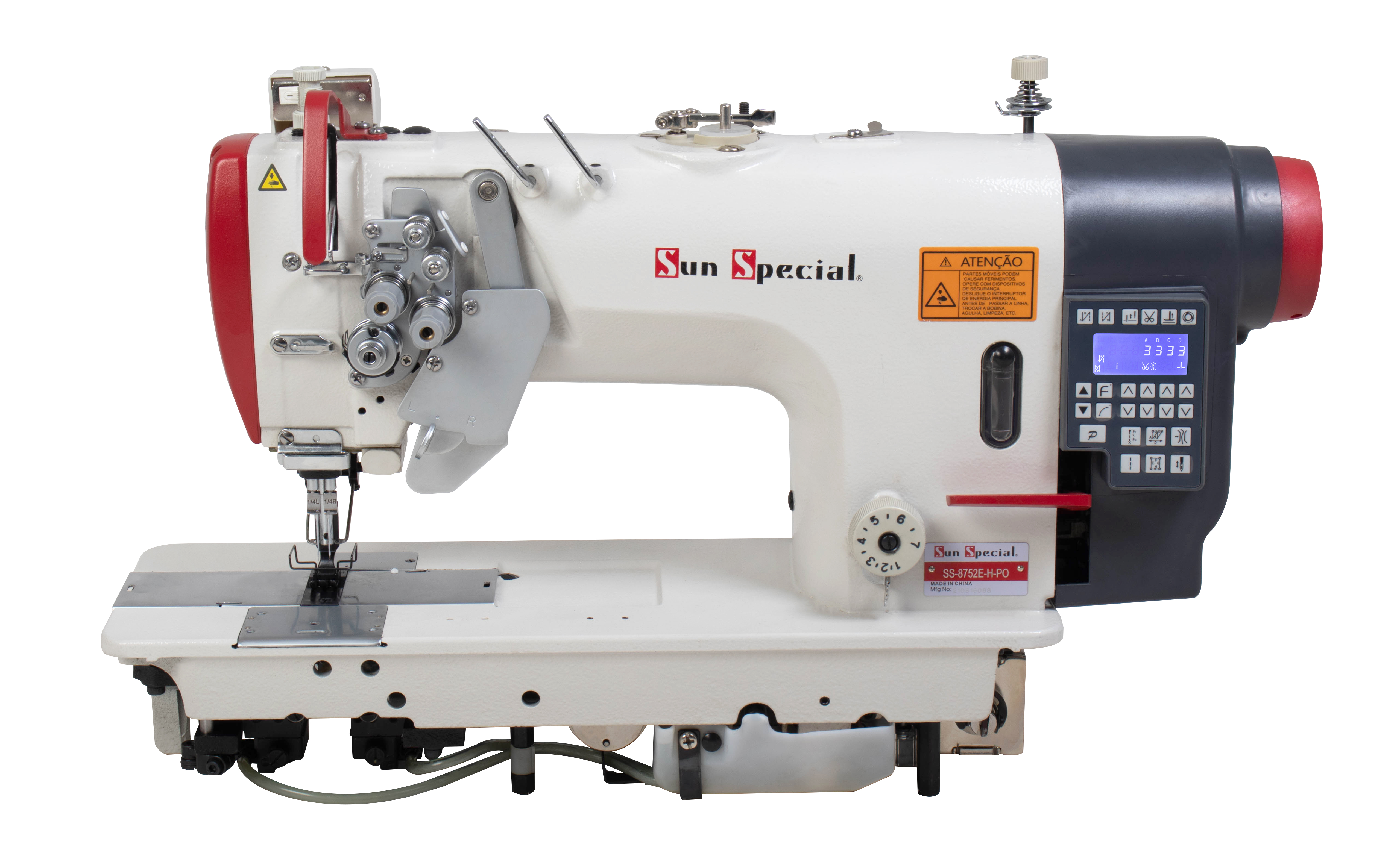 Máquina Costura Industrial Pespontadeira Alternada 220v SS8752E-H-PO - Sun Special